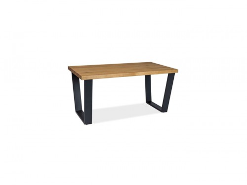 Журнальний стіл Valentino B Дуб (Шпон)/Чорний Signal